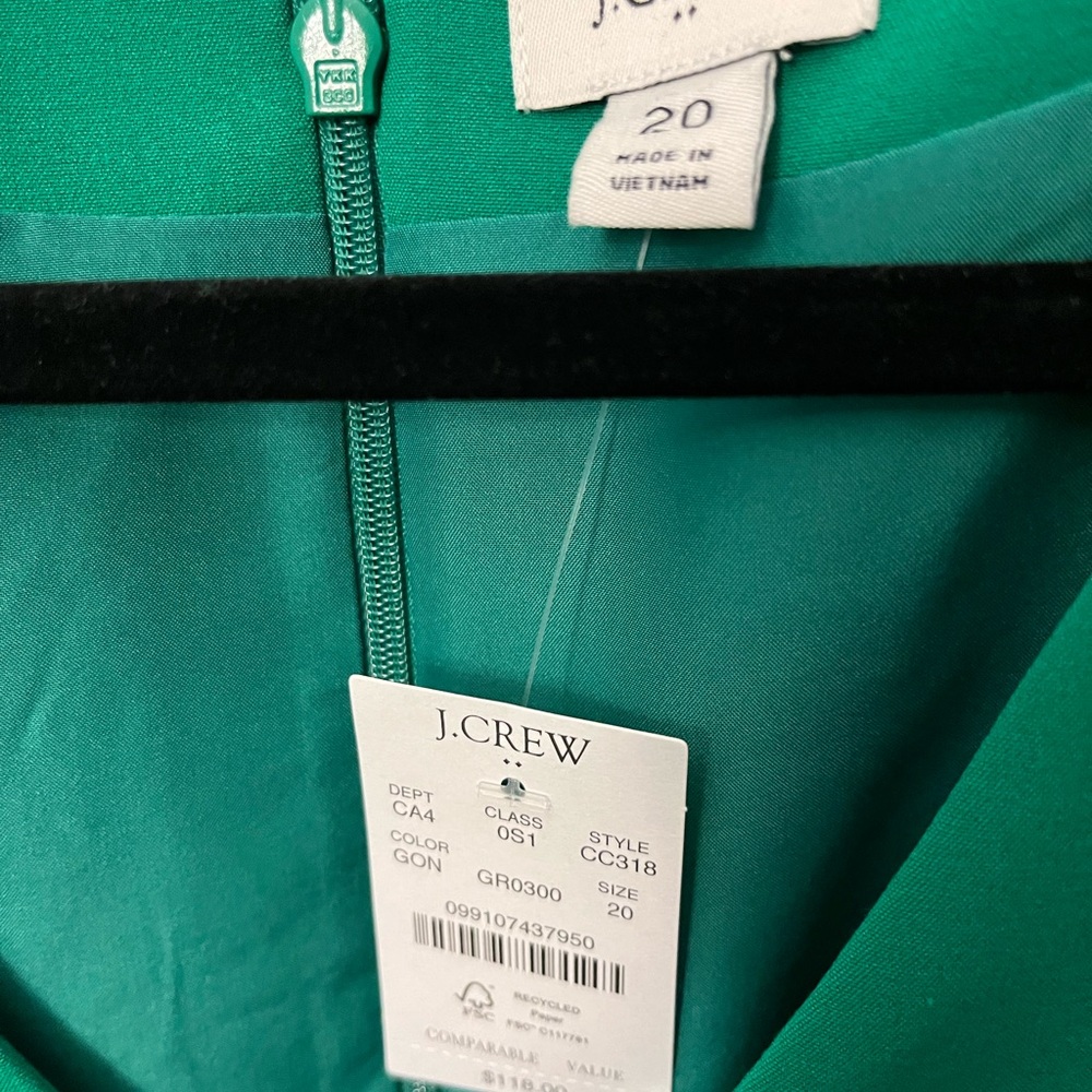 J.Crew Green Dress